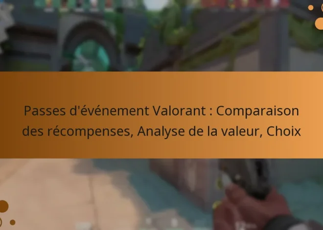 Passes d’événement Valorant : Comparaison des récompenses, Analyse de la valeur, Choix
