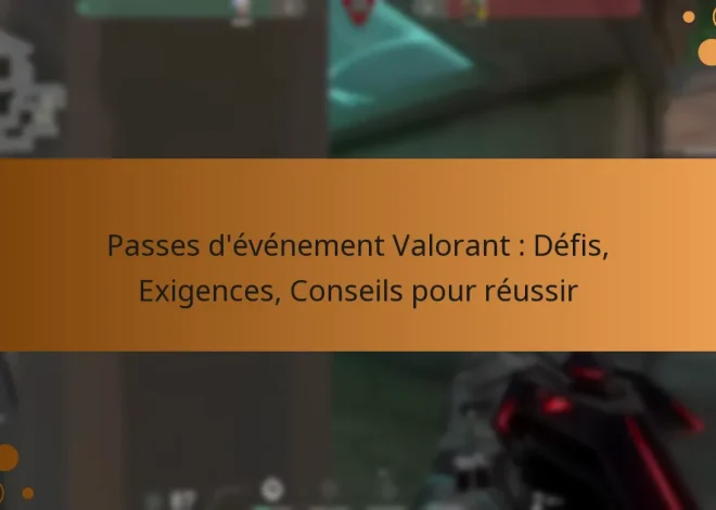 Passes d’événement Valorant : Défis, Exigences, Conseils pour réussir