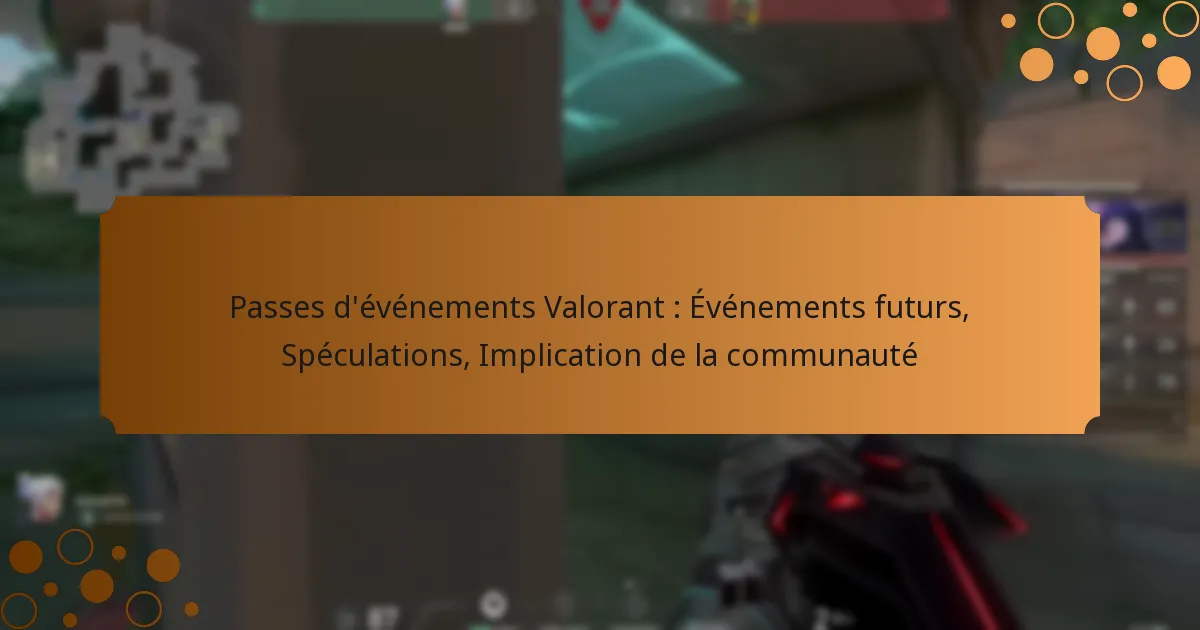 Passes d’événements Valorant : Événements futurs, Spéculations, Implication de la communauté