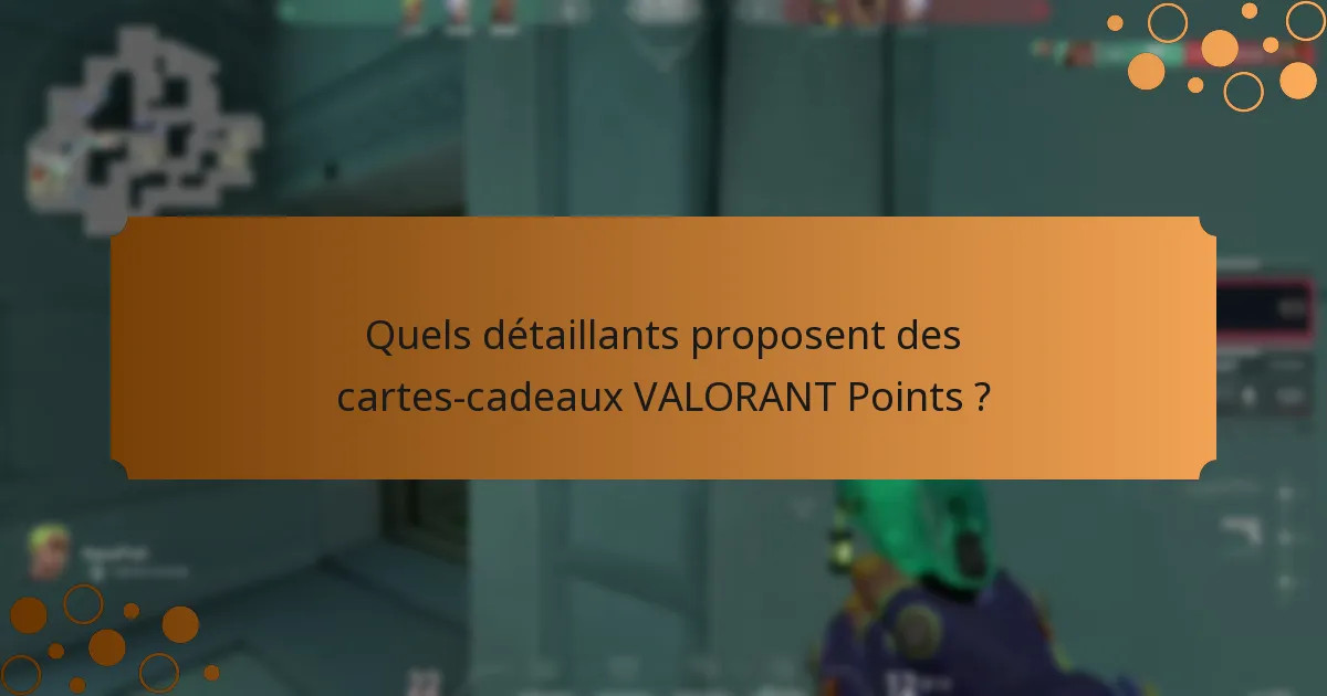 Quelles informations peut-on tirer du marché des cartes-cadeaux VALORANT Points ?